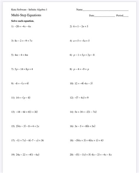 Infinite Algebra 1 Answer Sheet Epub