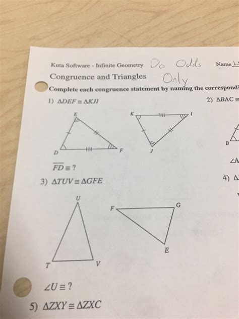 Infinite Geometry Answers Reader