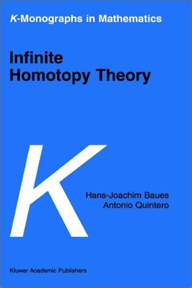 Infinite Homotopy Theory 1st Edition Reader