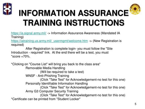 Information Assurance Training Army Answers Epub