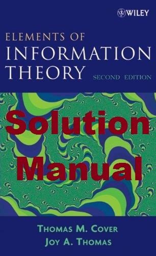 Information Theory Thomas Cover Solution Manual PDF