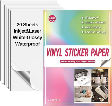 Inkjet Printable Vinyl Sticker Paper
