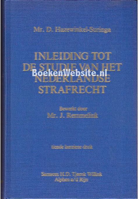 Inleiding tot de studie van het Nederlandse strafrecht (Dutch Ed Ebook Epub