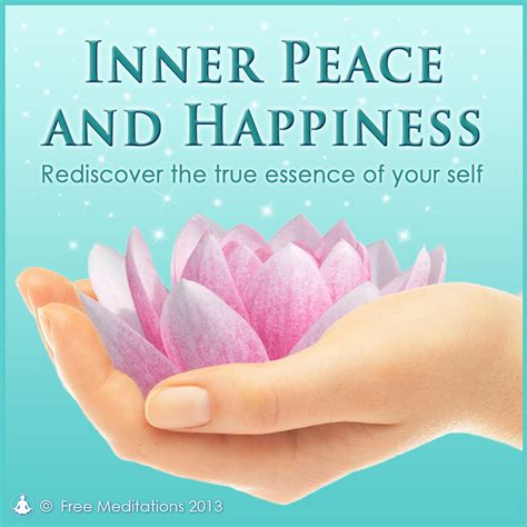 Inner peace and happiness: