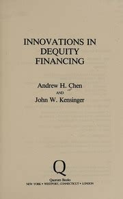 Innovations in Dequity Financing Epub