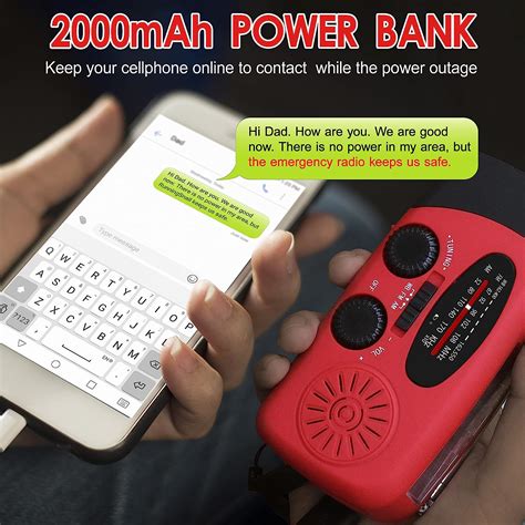 Innovative Digital Hand Crank Emergency Charger Reader