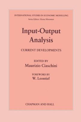 Input-Output Analysis Current Developments 1st Edition Epub