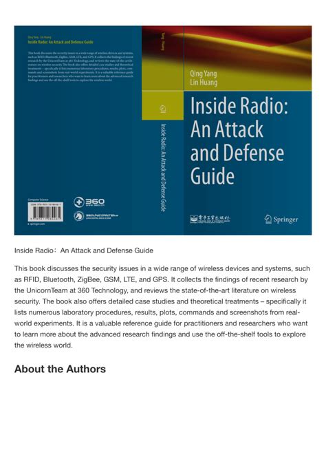 Inside Radio An Attack and Defense Guide Reader