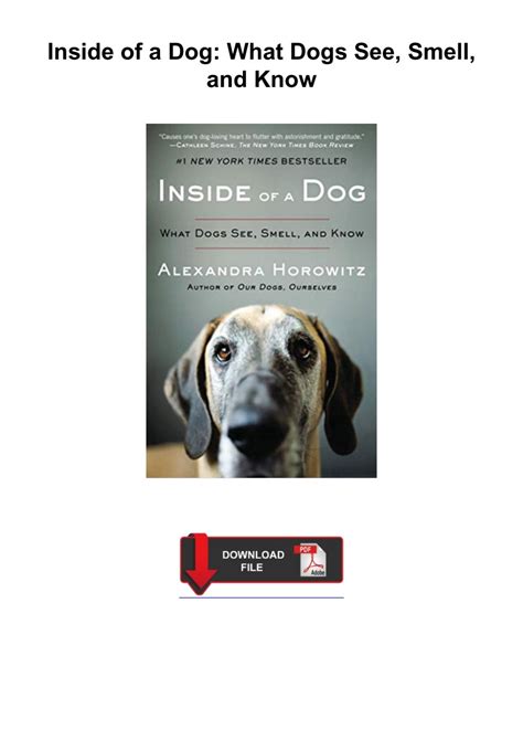 Inside of a Dog What Dogs See Smell and Know Epub