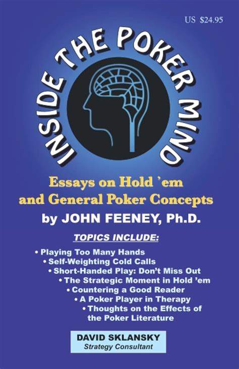 Inside the Poker Mind Essays on Hold em and General Poker Concepts PDF