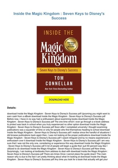 Inside.the.Magic.Kingdom.Seven.Keys.to.Disney.s.Success Ebook PDF