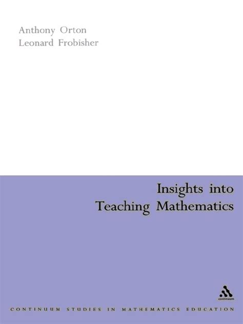 Insights into Teaching Mathematics 1st Edition Epub