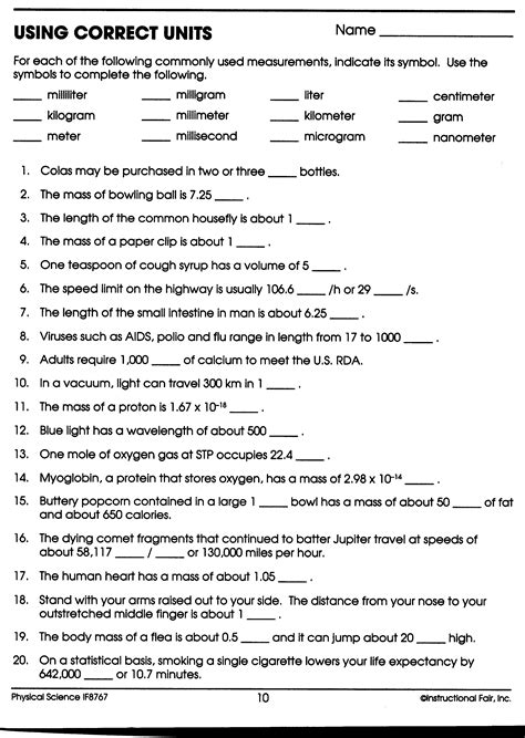 Insstructional Fair Answer Key Temperature And Measurement Kindle Editon