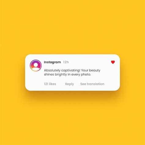 Instagram Comment Section Template