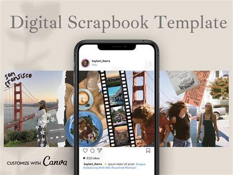Instagram Scrapbook Template