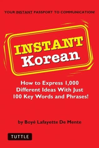 Instant Korean: How to express 1 Kindle Editon