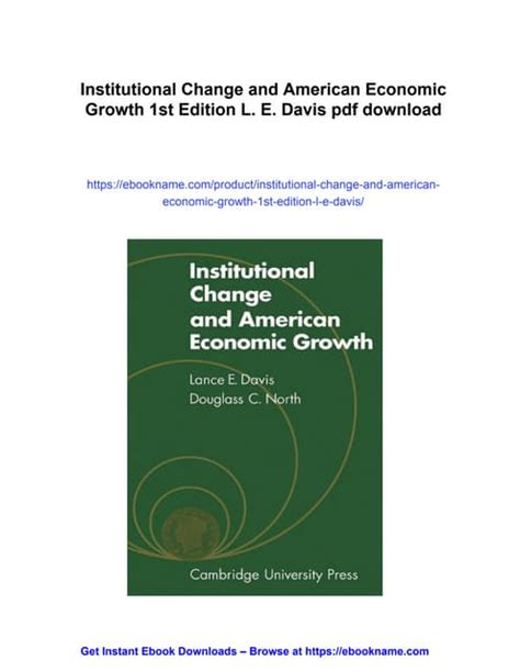 Institutional Change and American Economic Growth PDF