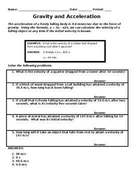 Instructional Fair Inc Answers Gravity And Acceleration Reader