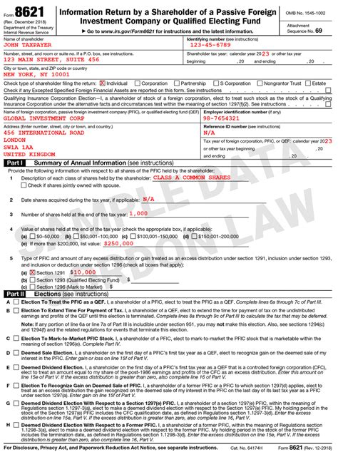 Instructions for Form 8621: A Comprehensive Guide for Hassle-Free Filing