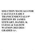 Instructor Solution Manual For Calculus Early Doc