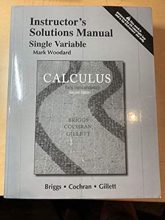 Instructor Solution Manual For Single Variable Calculus Early Epub