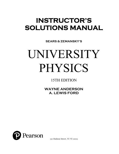 Instructor Solutions Manual For Essential University Physics Doc