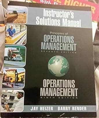 Instructor39s Solutions Manual Principles Of Operations Management Kindle Editon