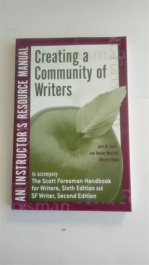 Instructors Resource Manual Creating a Community of Writers Doc