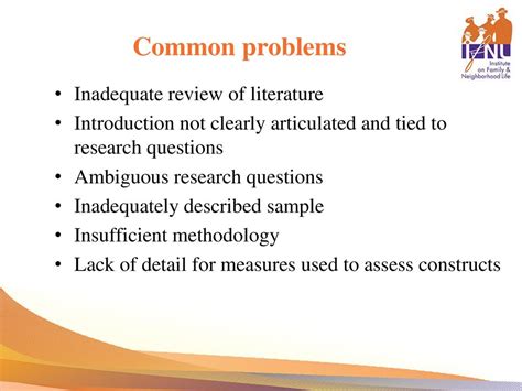 Insufficient Literature Review: