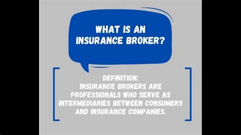 Insurance Broker Definition