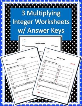 Integers Worksheets With Answer Keys Reader