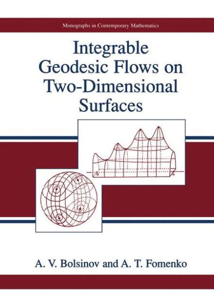 Integrable Geodesic Flows on Two-Dimensional Surfaces 1st Edition Doc