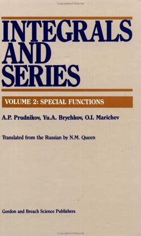 Integrals and Series Elementary Functions : Special Functions PDF