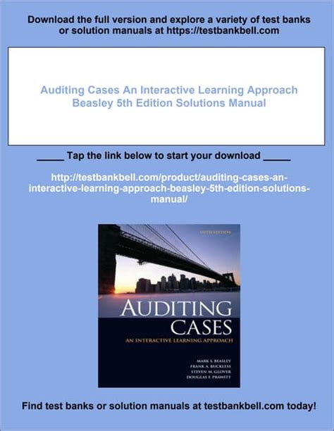 Integrated Audit Case 5th Edition Solution Manual Doc