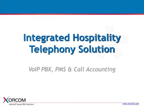 Integrated Hospitality Telephony Solution Epub