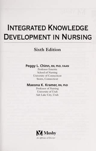 Integrated Knowledge Development in Nursing 6th Edition PDF