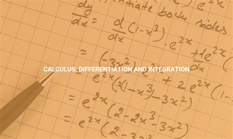 Integration and Differentiation: