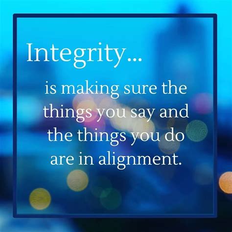 Integrity: