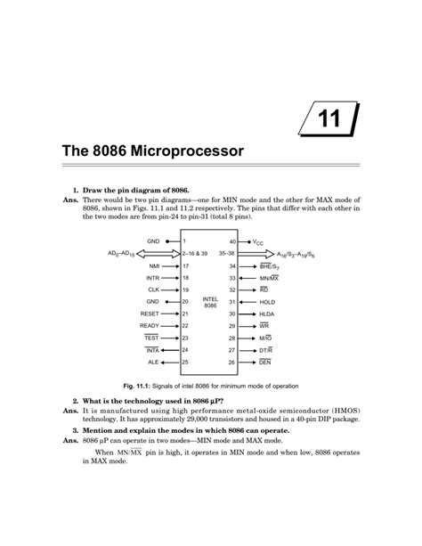 Intel 8086 Microprocessor Architecture Question And Answer Doc