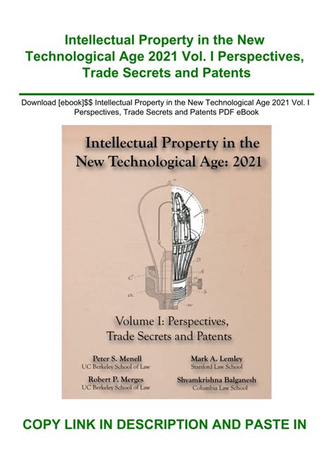 Intellectual Property New Technological Age Doc