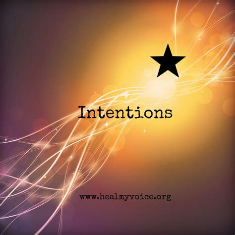 Intentions: