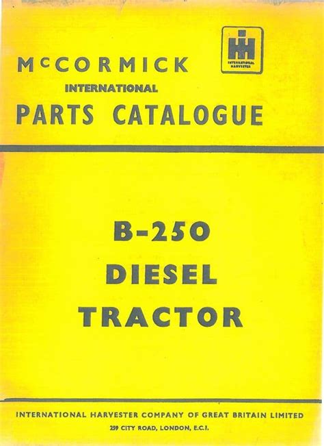 Inter B250 Tractor Service Manual Ebook PDF