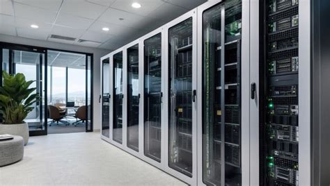 Illustration of a modern InterServer data center facility