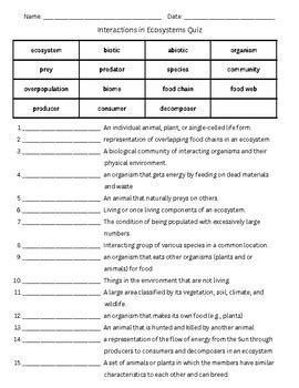 Interactions In Ecosystems Vocabulary Practice Answers Key Kindle Editon