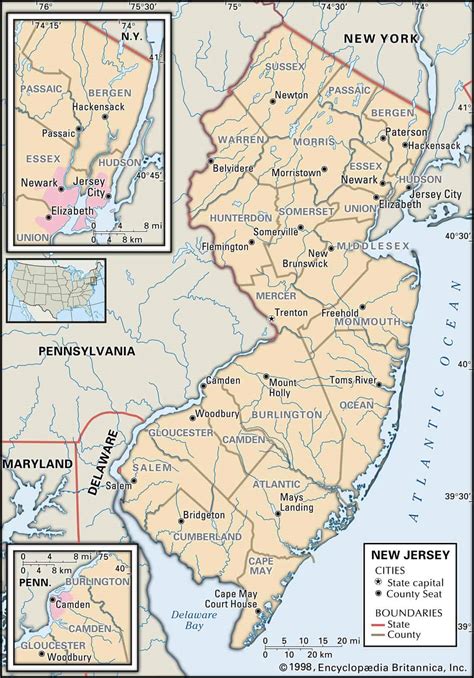 Interactive County Map of New Jersey