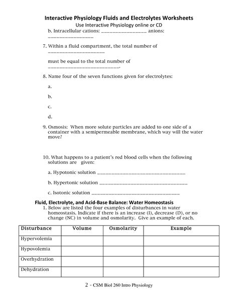 Interactive Physiology Fluids And Electrolytes Answers Epub