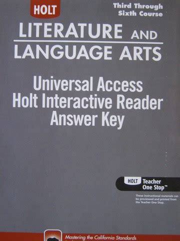 Interactive Reader And Writer Teacher Answer Key PDF