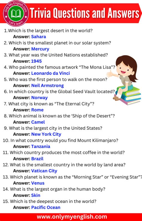 Interesting Trivia Questions And Answers Reader