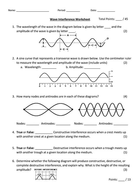 Interference Of Waves Answer Key Doc