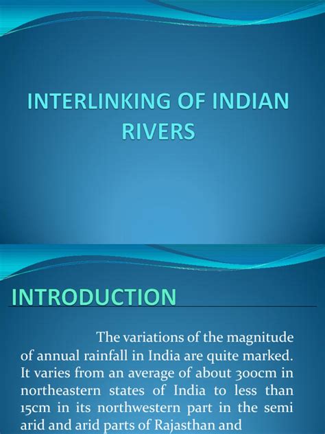 Interlinking of Indian Rivers Epub